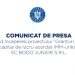Comunicat de presă privind începerea proiectului ”Granturi pentru capital de lucru acordat IMM-urilor” SC BODO JUNIOR S.R.L