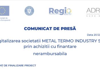 Digitalizarea societatii METAL TERMO INDUSTRY SRL prin achizitii cu finantare nerambursabila  