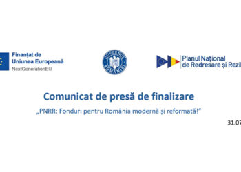 Comunicat de presă de finalizare „PNRR: Fonduri pentru România modernă și reformată!” PHARMAPLUS SRL